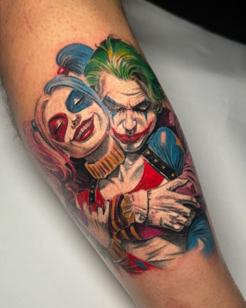 Tatuaggio di Joker e Harley Quinn