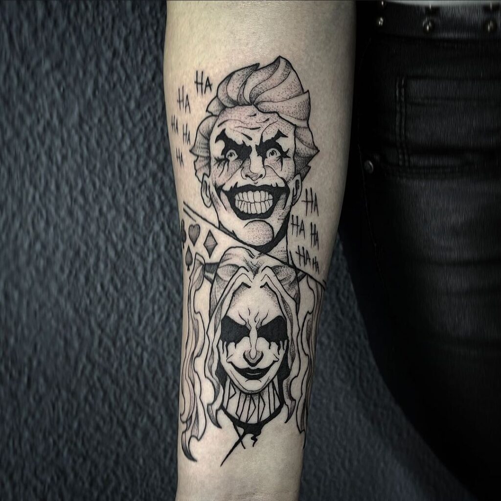 Tatuaggio di Joker e Harley