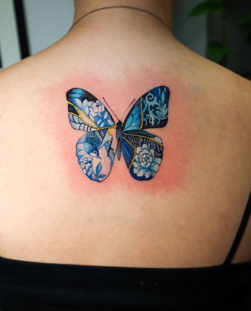 Kintsugi Butterfly Tattoo