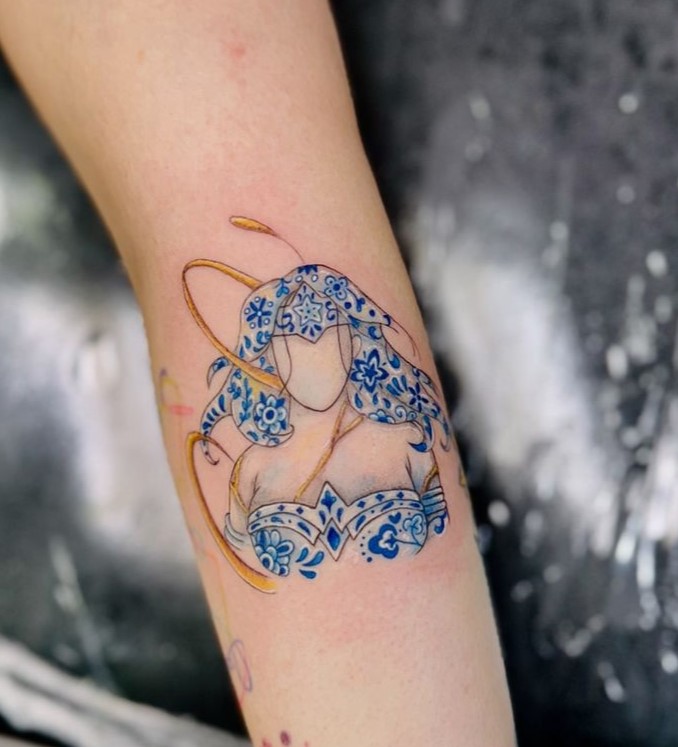 Kintsugi Wonder Woman Tattoo