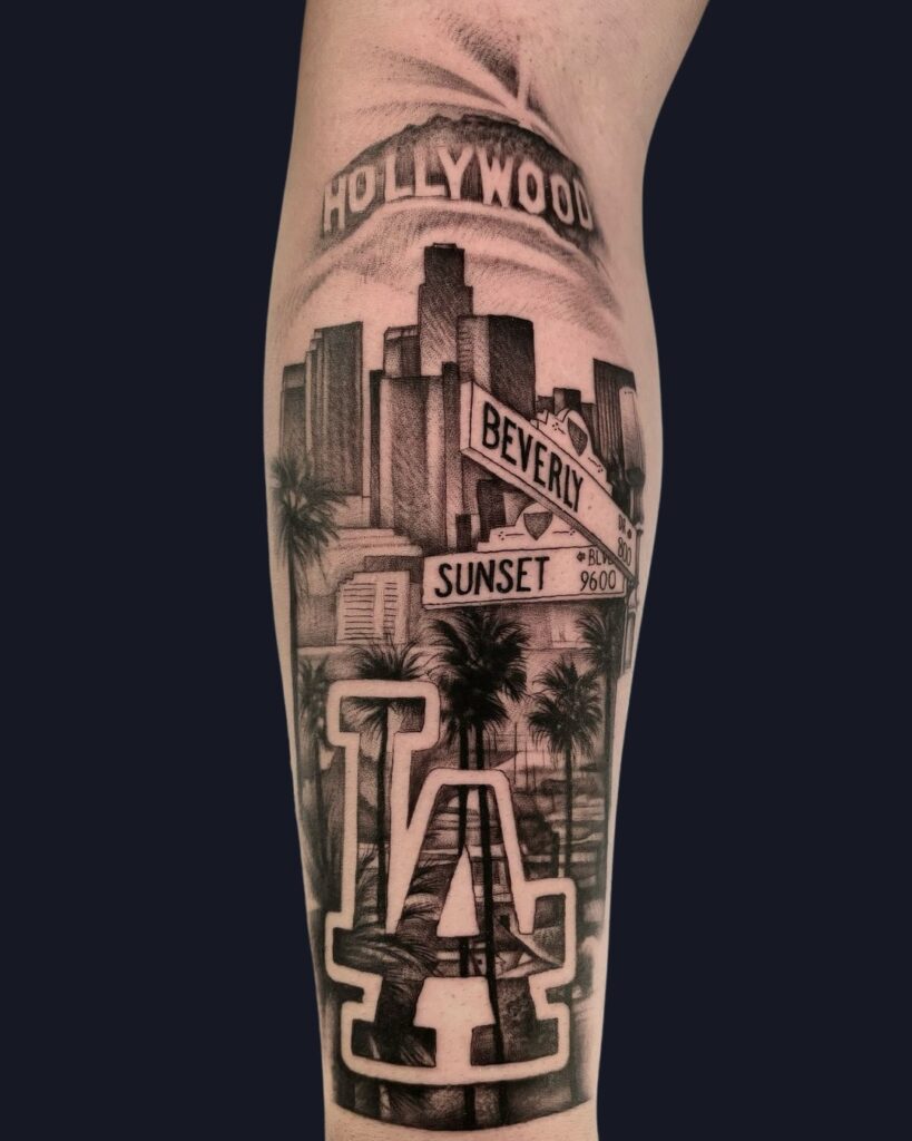 LA Landmarks Tattoo