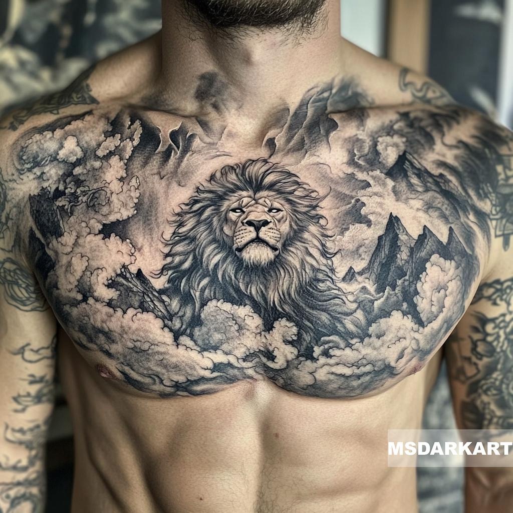 Tatuaje de león