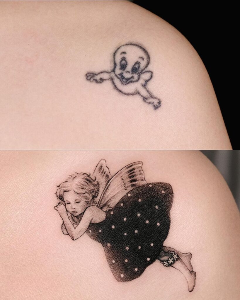 Little Angel Cover-Up Tattoo