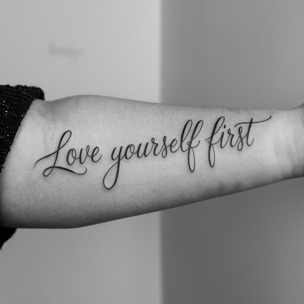 Tatuaggio Love Yourself First