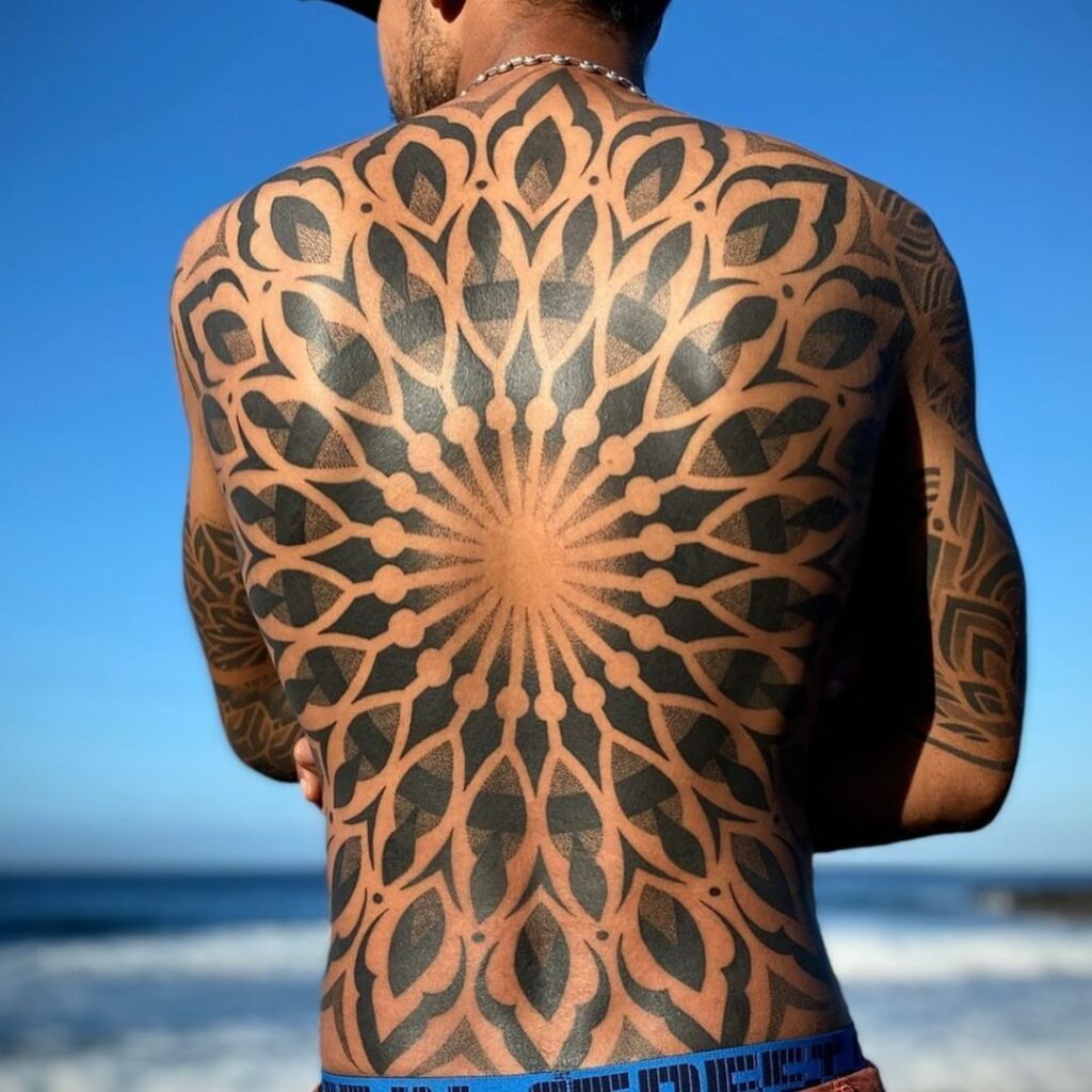 Mandala Full Back Tattoo