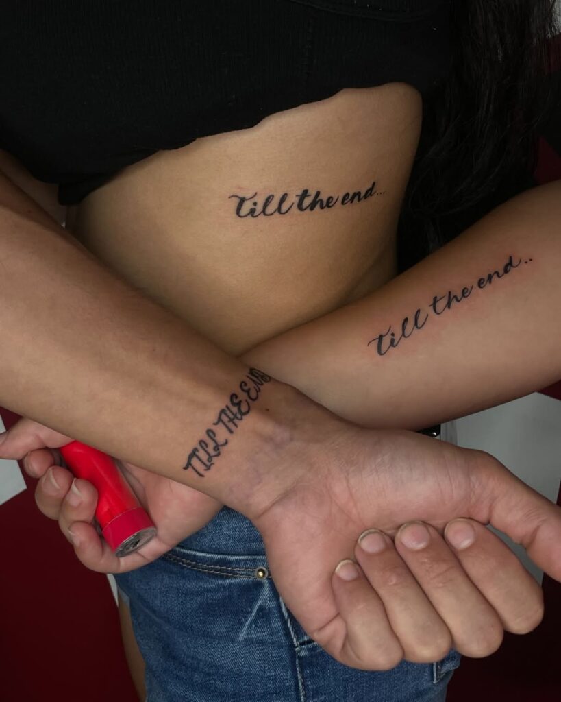 Matching 'Til The End Tattoo