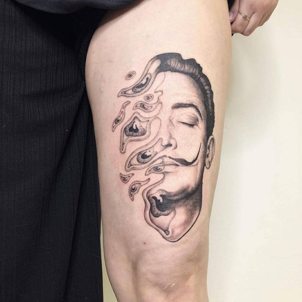 Melting Dali Tattoo