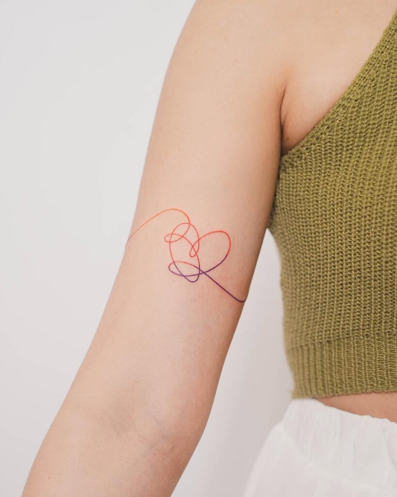 Minimalist Heart Tattoo