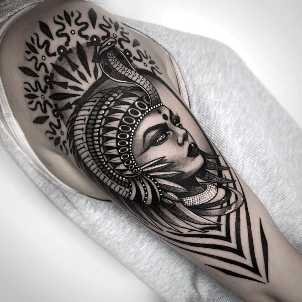 Ornamental Cleopatra Tattoo