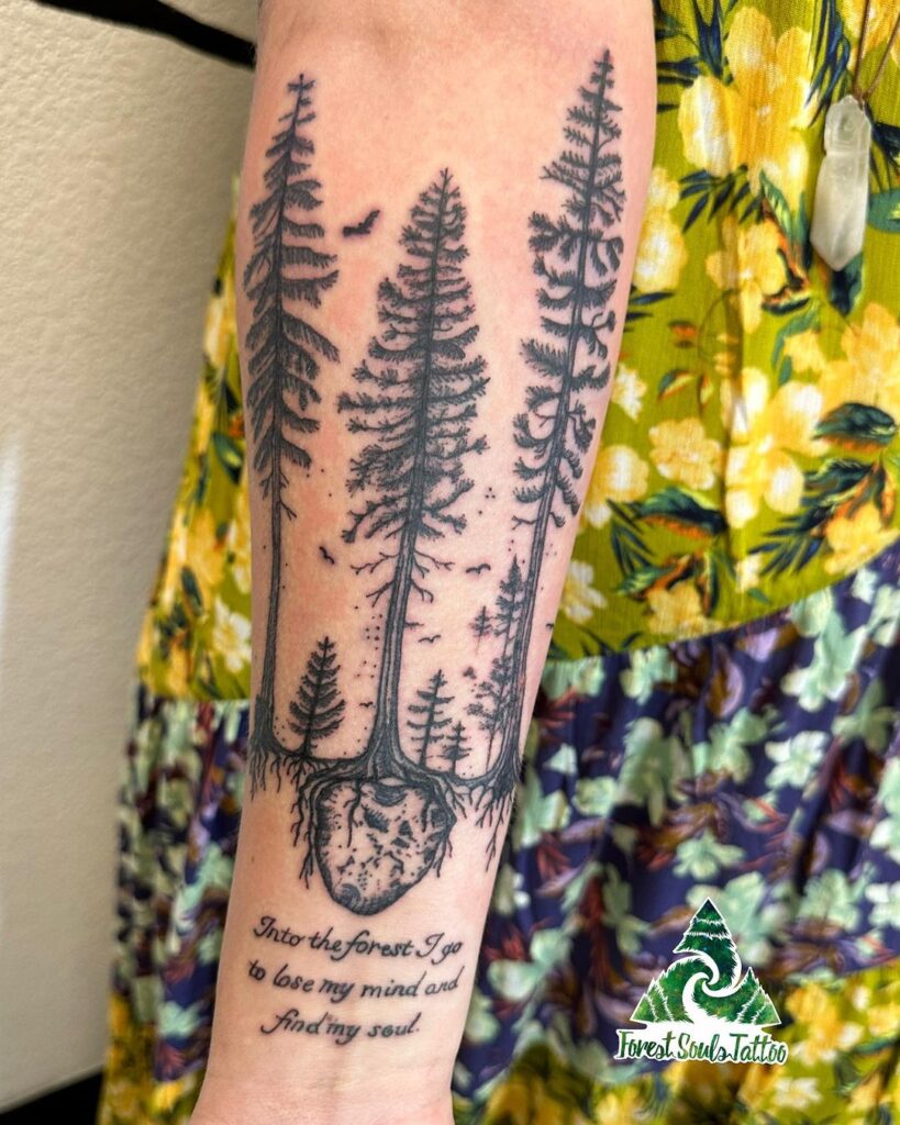 Personalized Forest Quote Tat