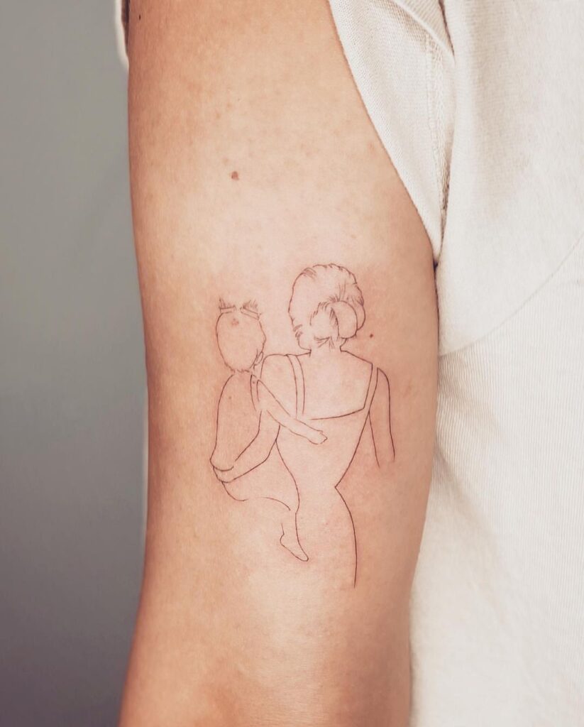 Simple Arm Tattoo For Moms