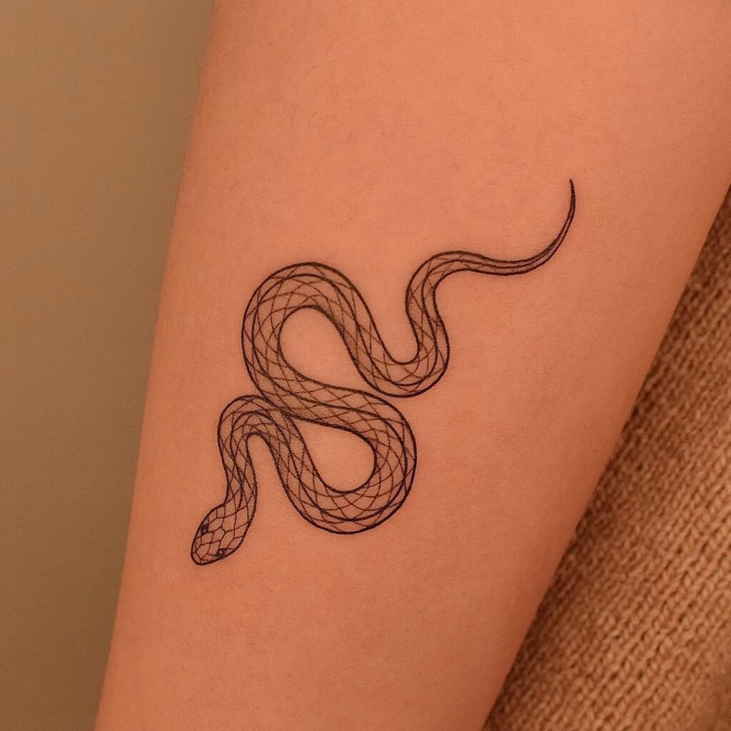 Simple Snake Tattoo