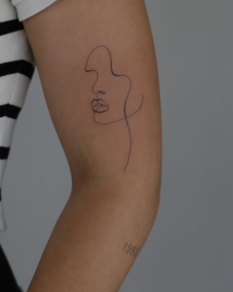 Single-Line Tattoo