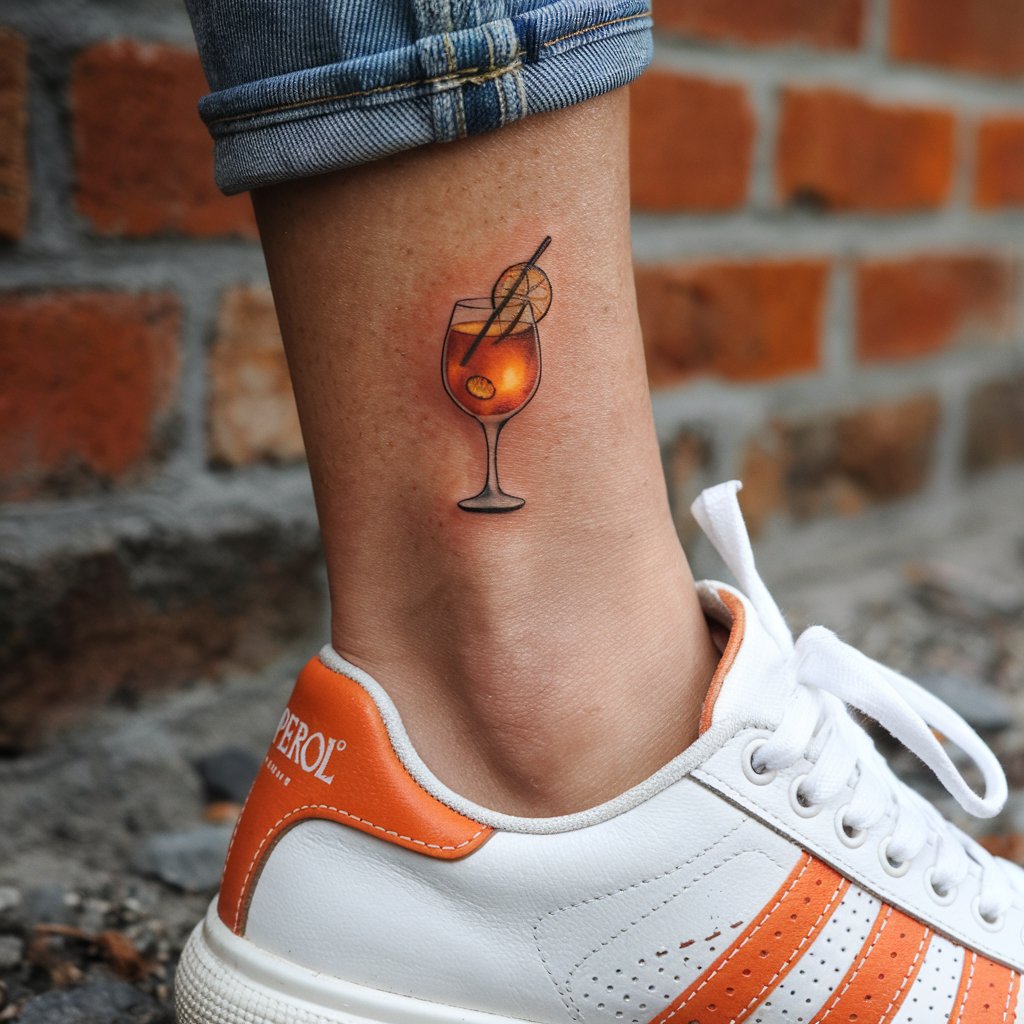 Small Cocktail Tattoo