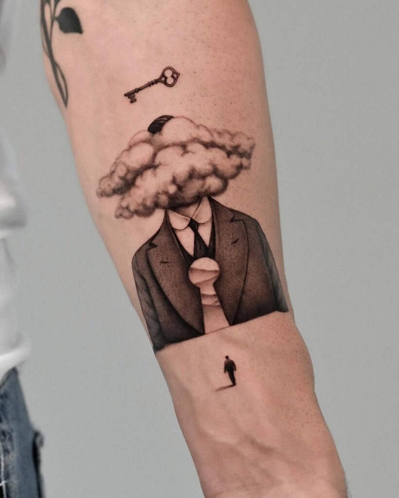 Tatuagem surrealista com significado