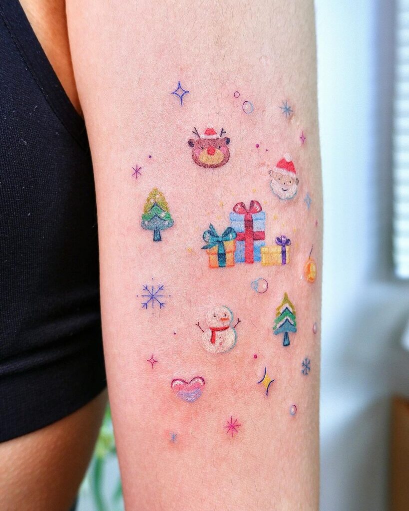 Tiny Christmas Tattoos