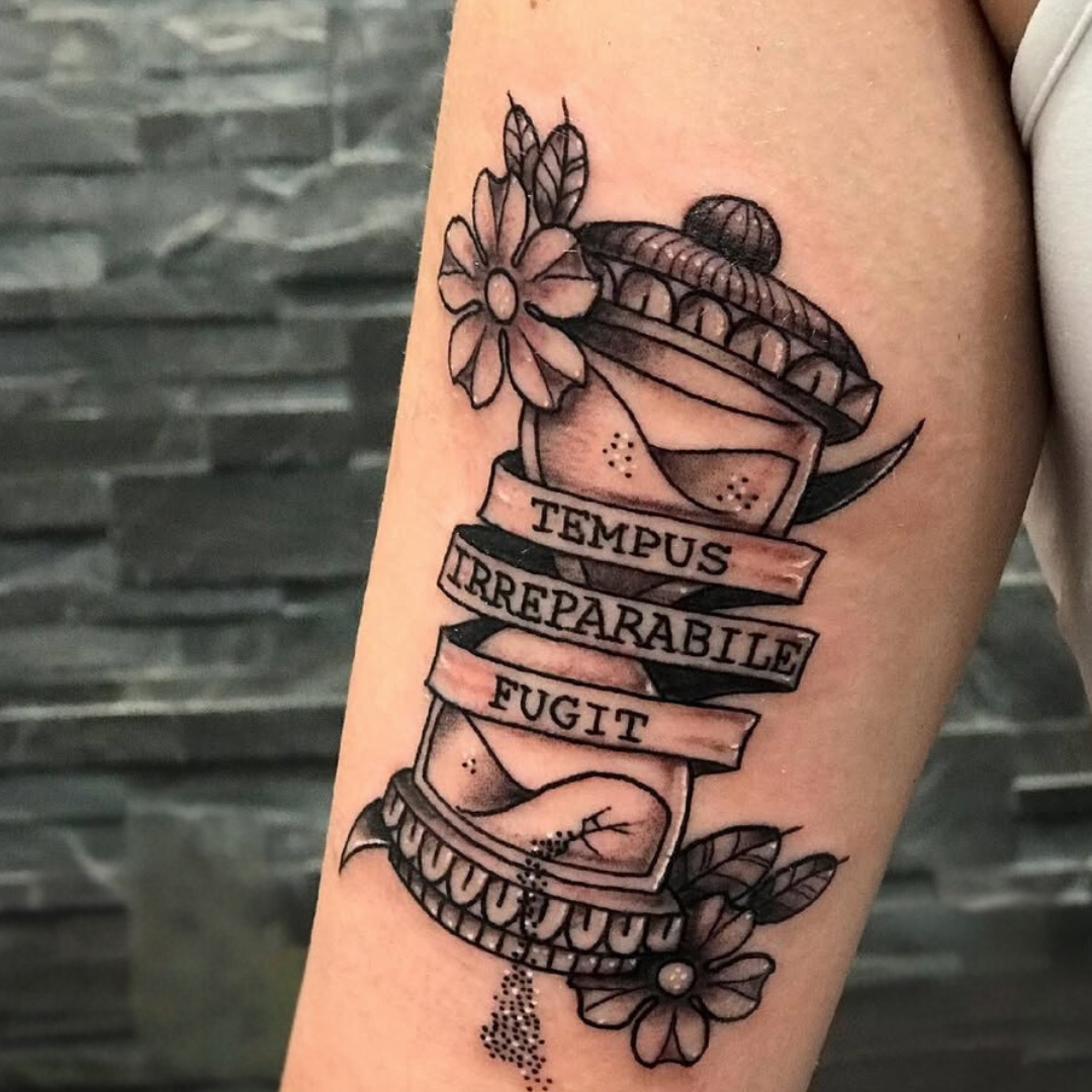 Black And Grey Traditional Tattoo