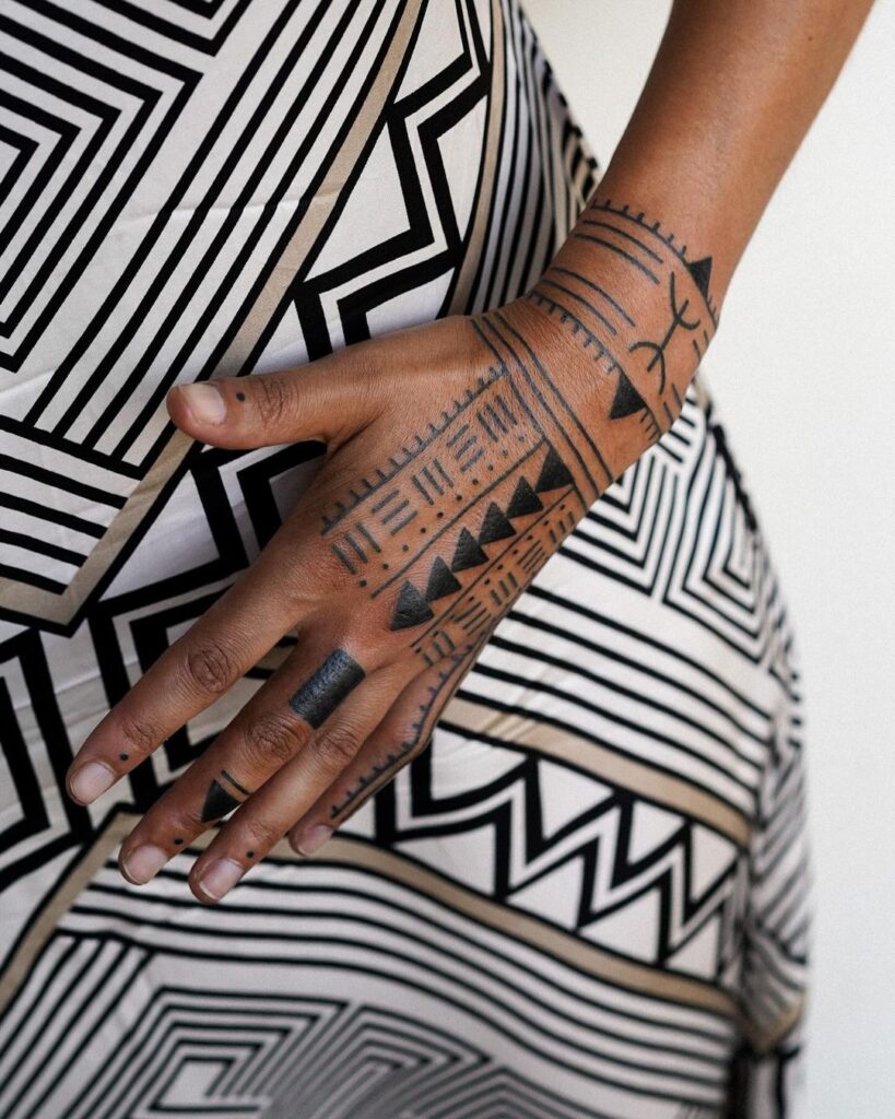 Tribal Hand Tattoo