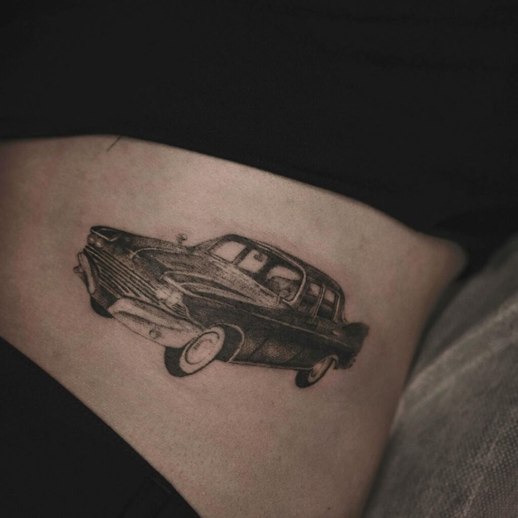 Vintage Car Tattoo