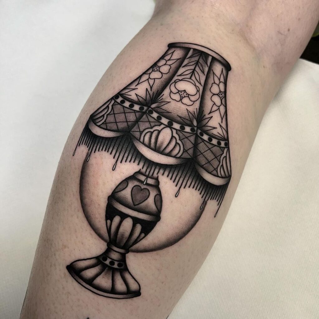 Vintage Lamp Tattoo