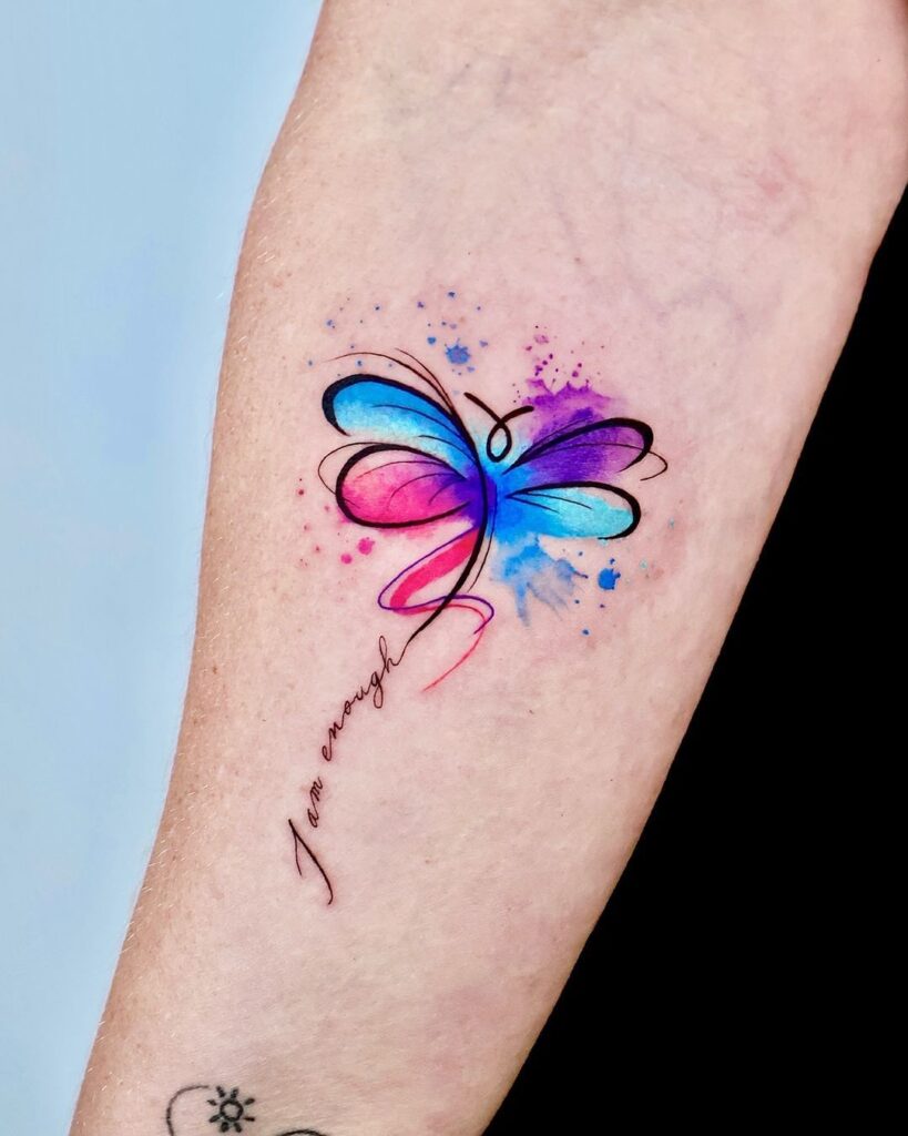 Watercolor Butterfly Tattoo