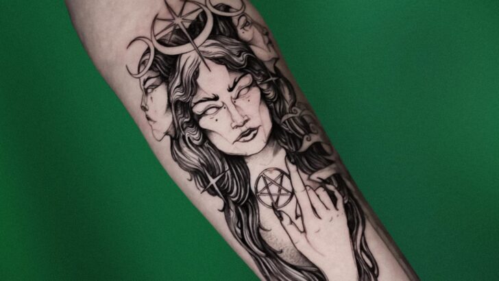 12 tatuagens incríveis de Hekate, a deusa da magia, da noite e da feitiçaria