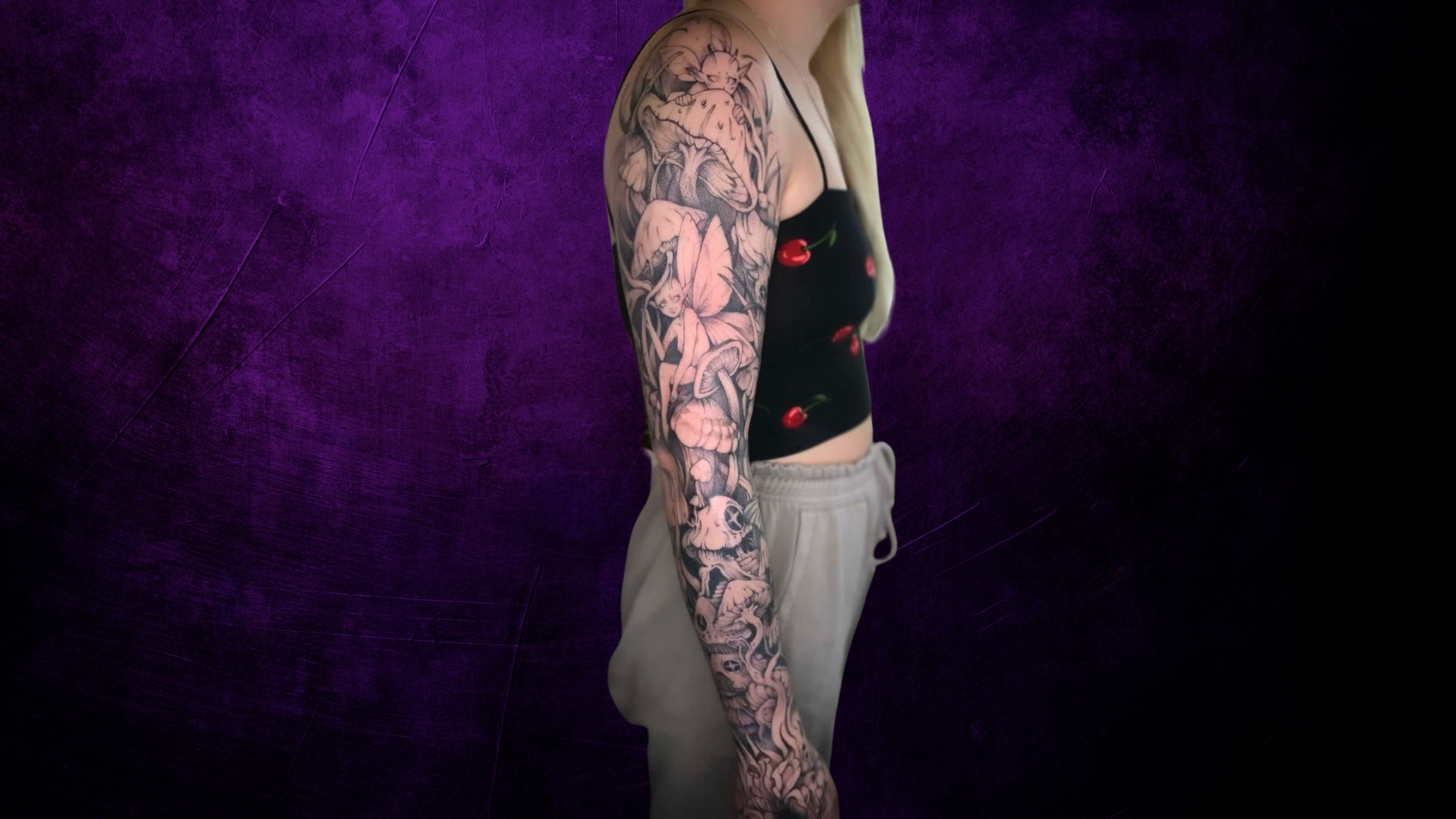 fairy sleeve tattoo