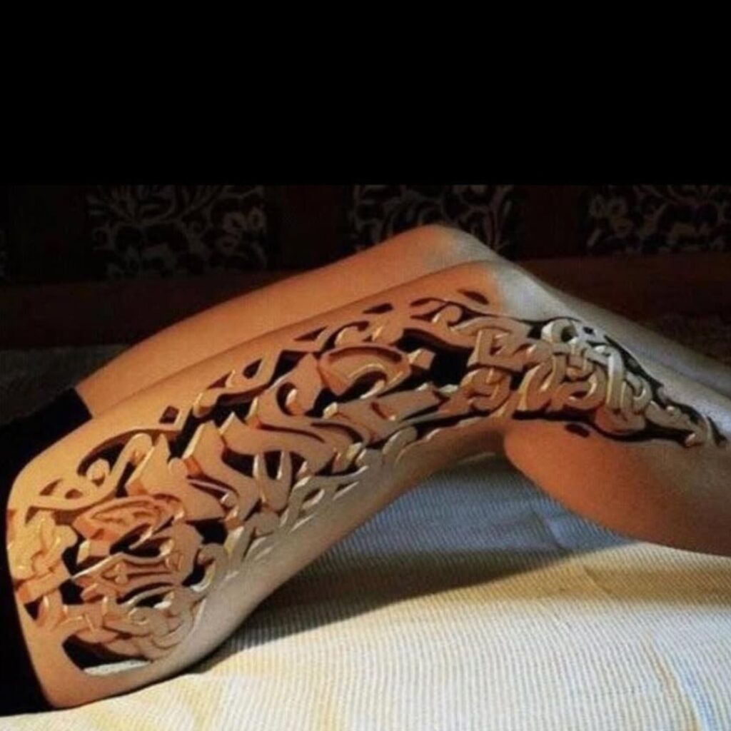 Tatuagem ornamental 3D