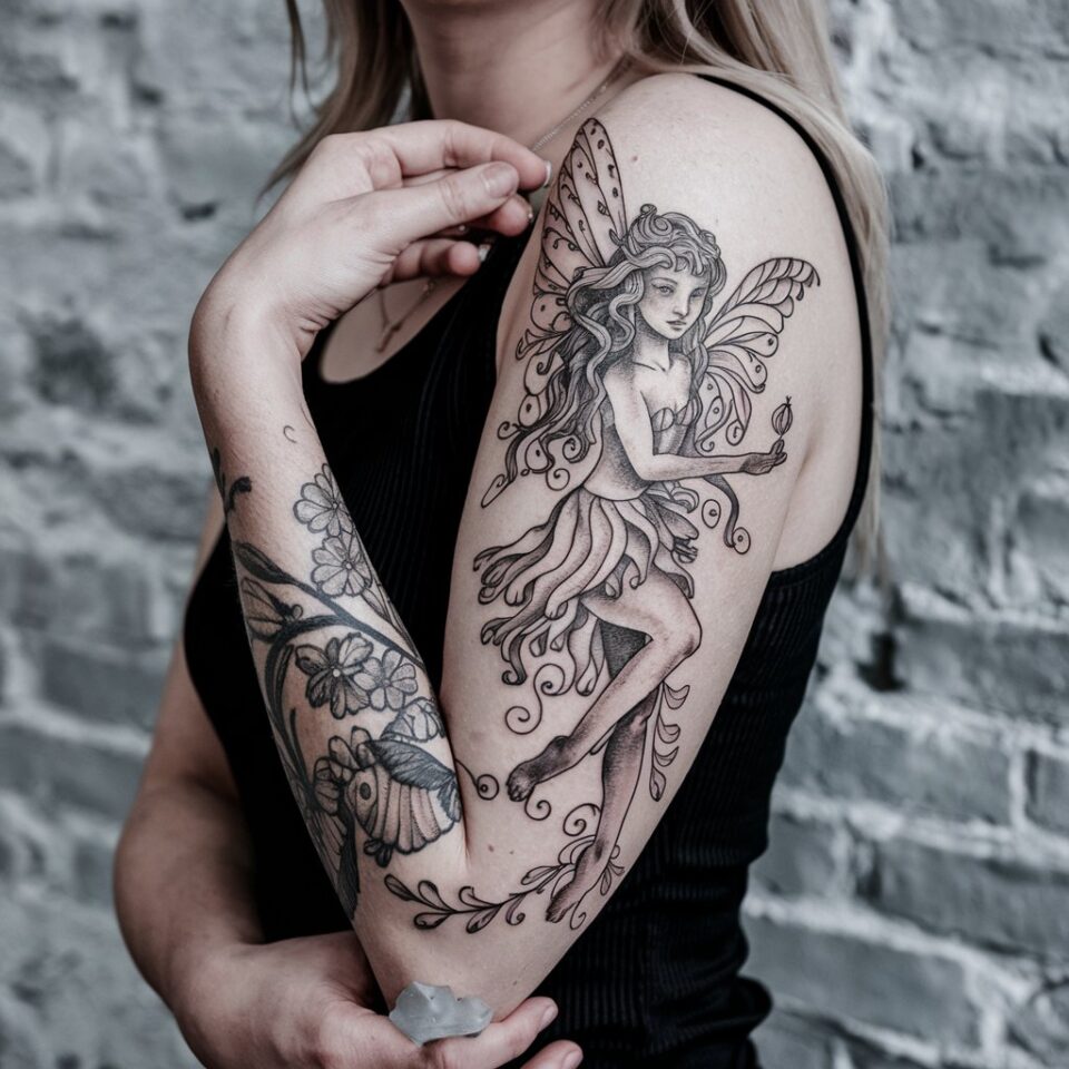 14 Enchanting Fairy Sleeve Tattoos To Inspire Your Next Magical Ink