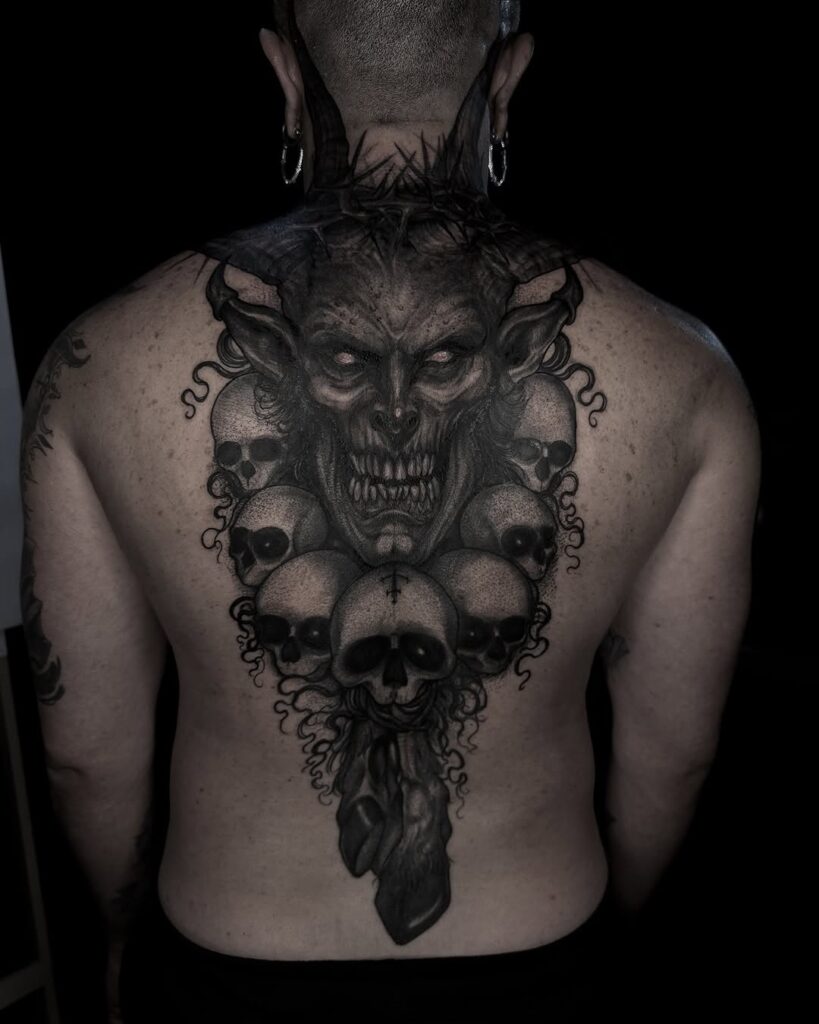 Dark Back Tattoo