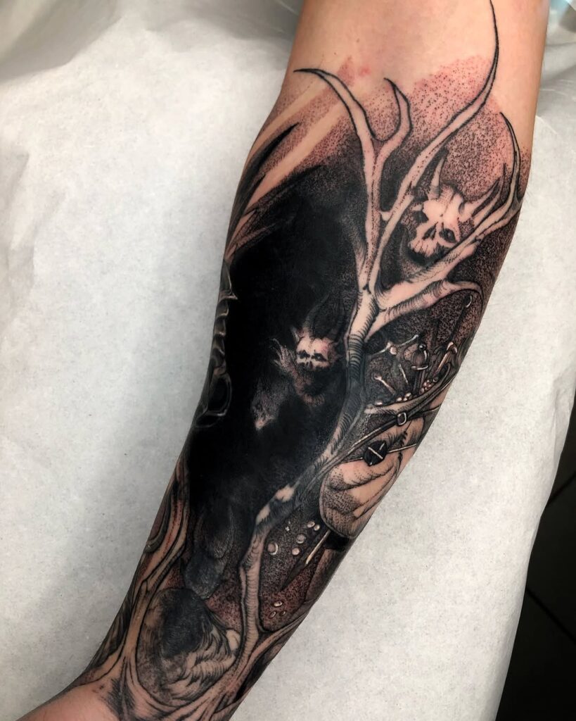 Diablo Game-Inspired Tattoo