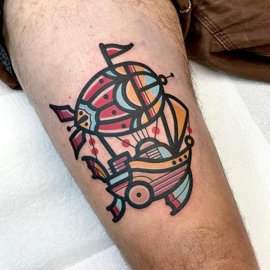 Tatuaggio della macchina volante