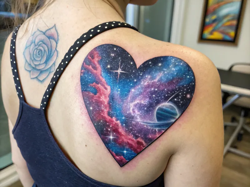 Galaxy-Heart-Tattoo