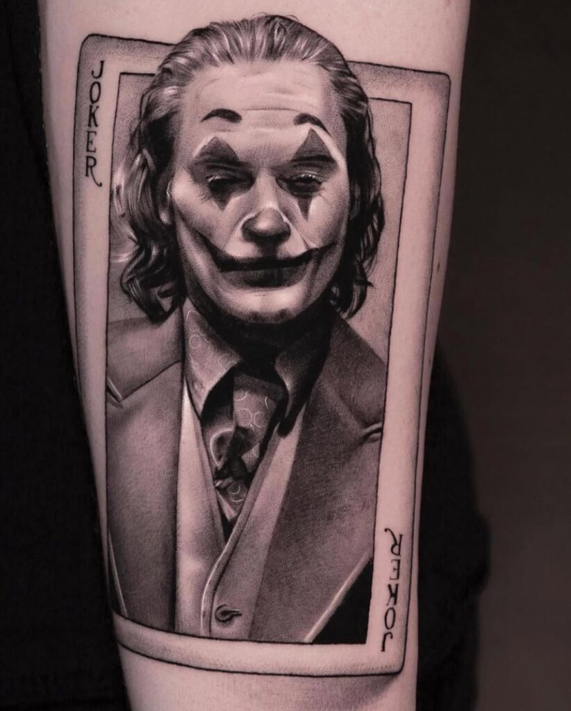 Tatuaggio iperrealistico di Joker