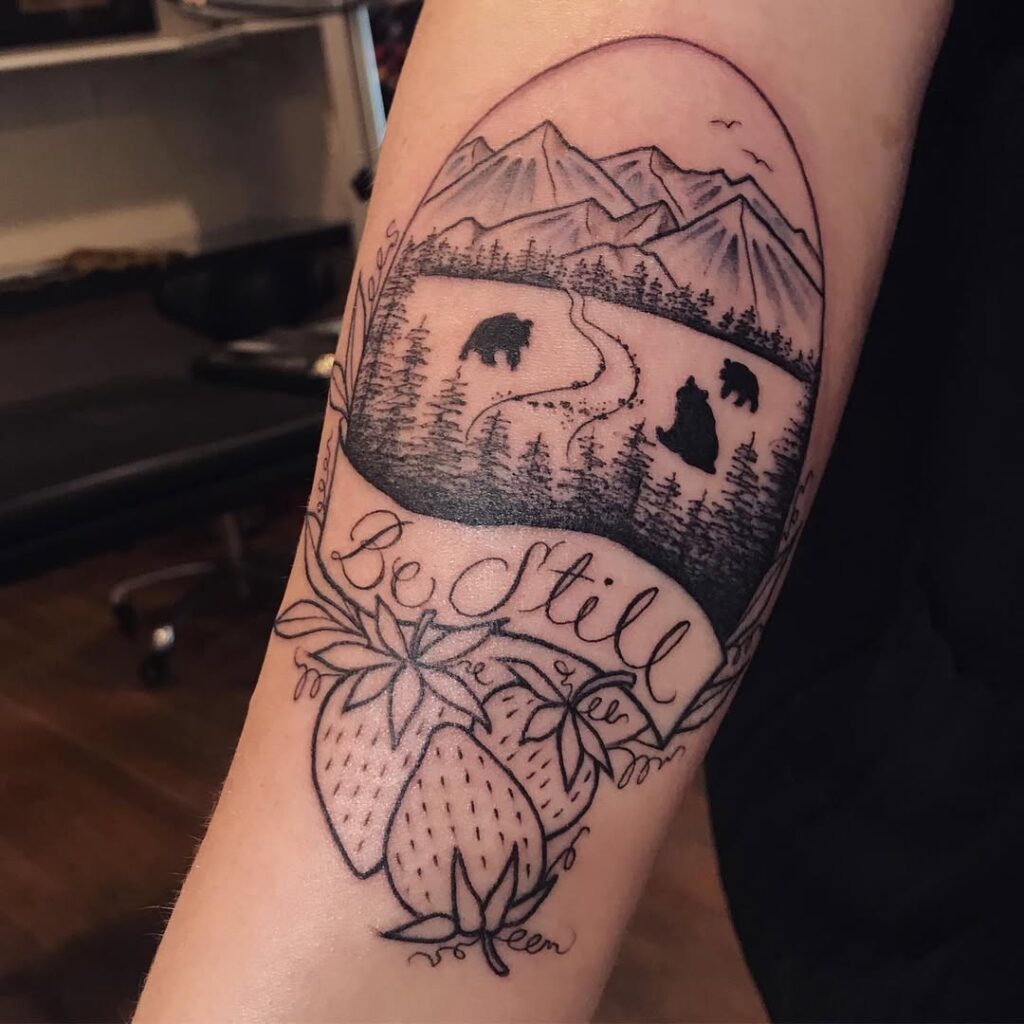 Tatuaggio del paesaggio