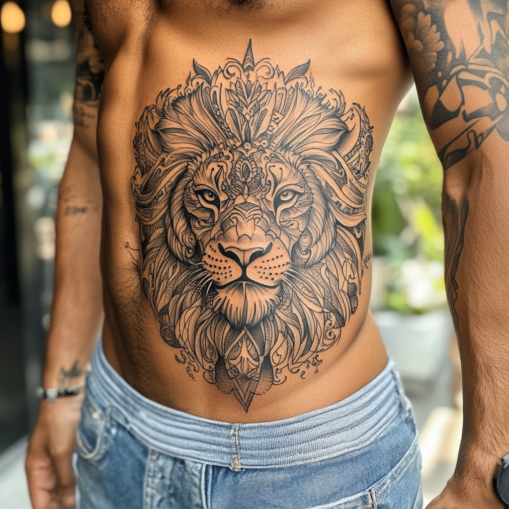 Tatuaje de león