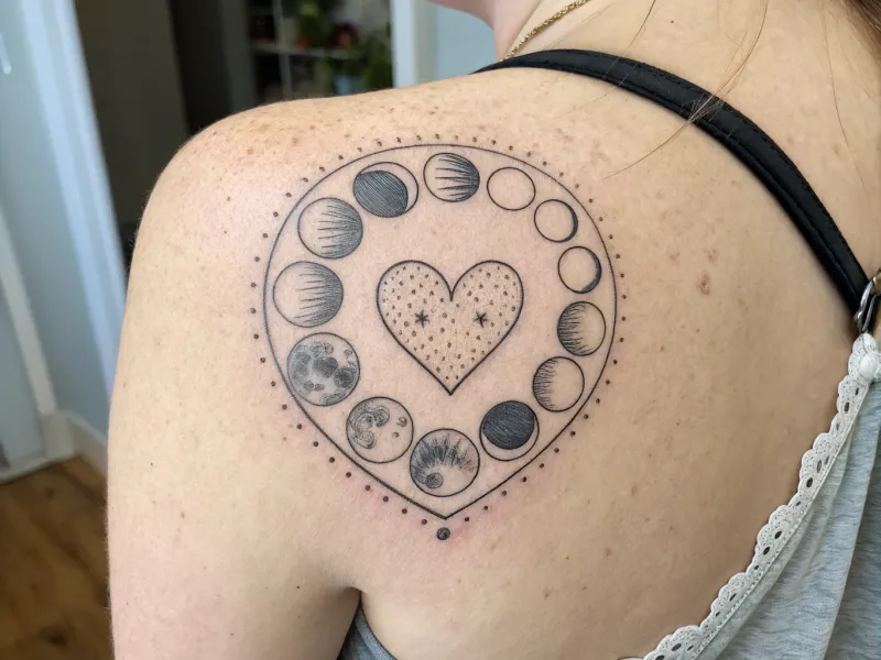 Lunar-Phases-Heart-Tattoo