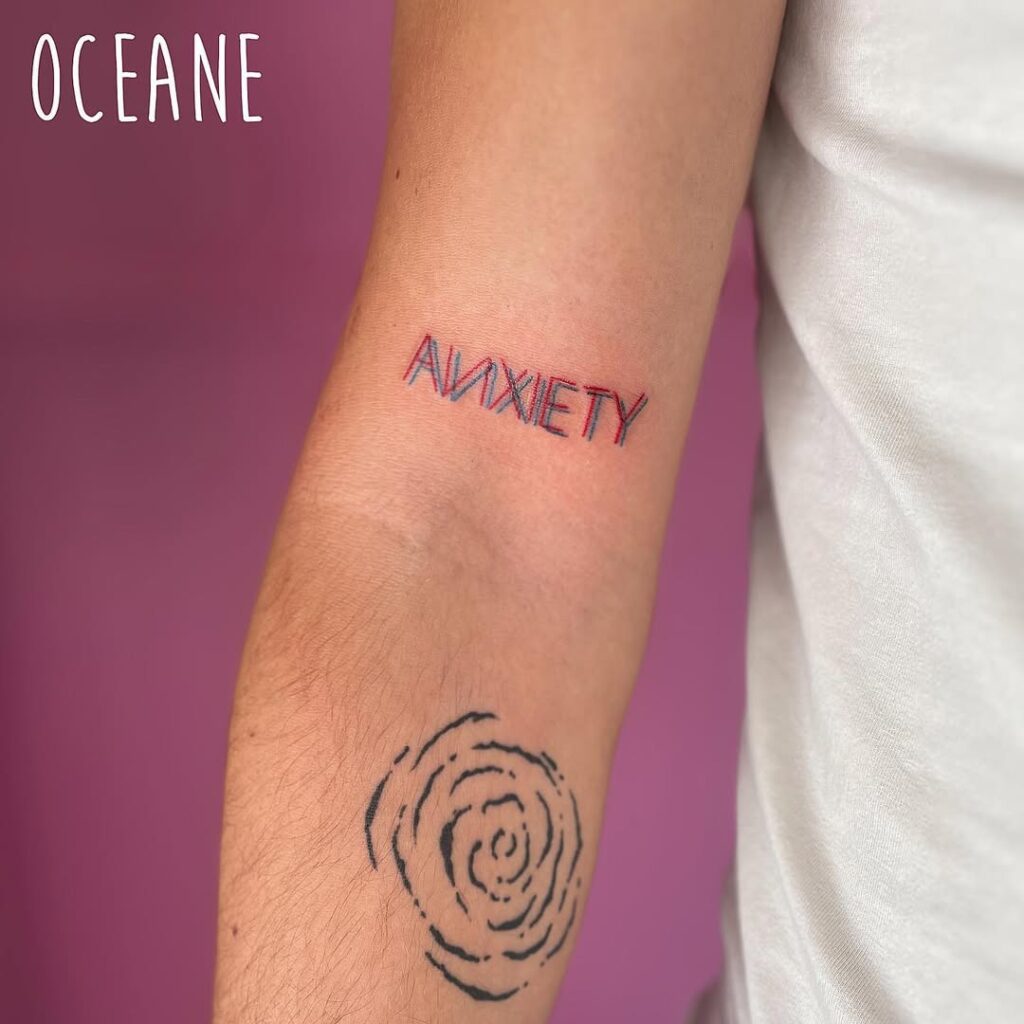 Script Anxiety Tattoo