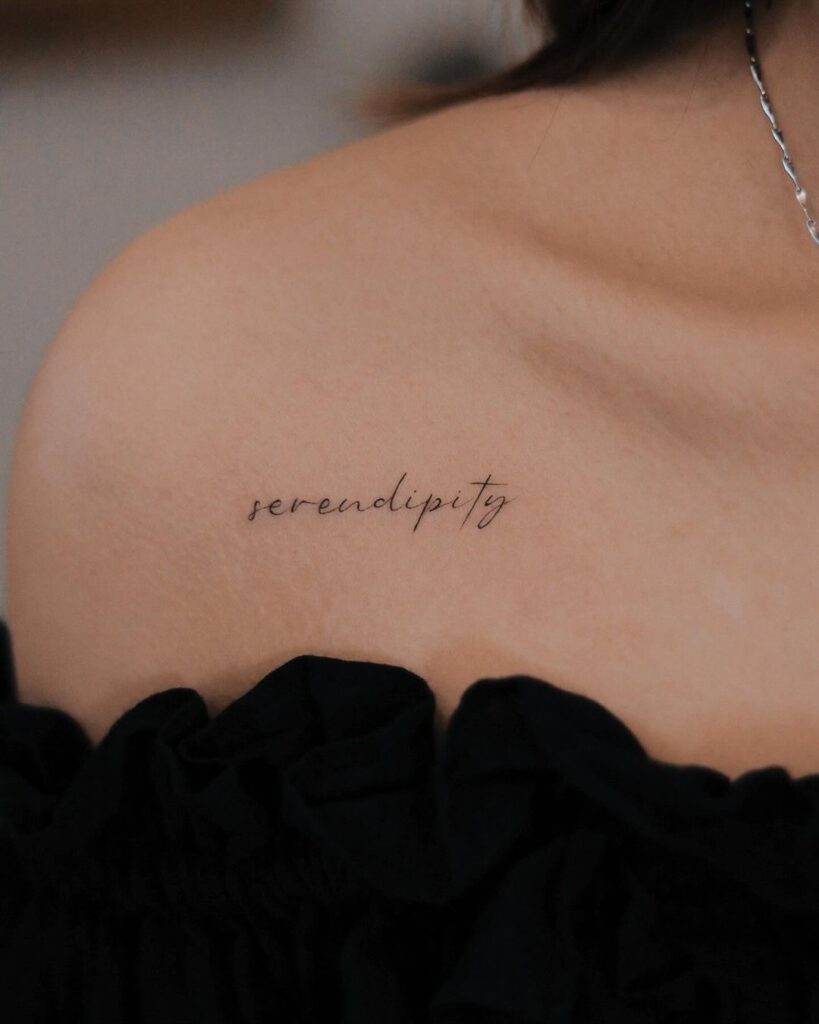 Small Word Seredinpity Tattoo