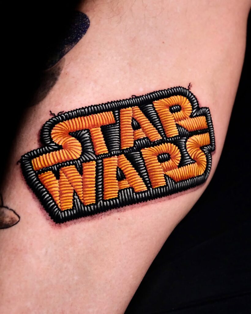 Tatuaggio con ricamo di Star Wars