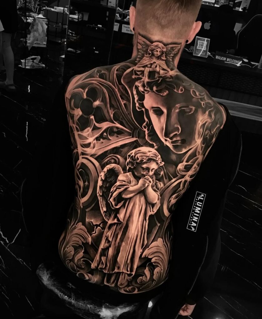 Angel Back Tattoo