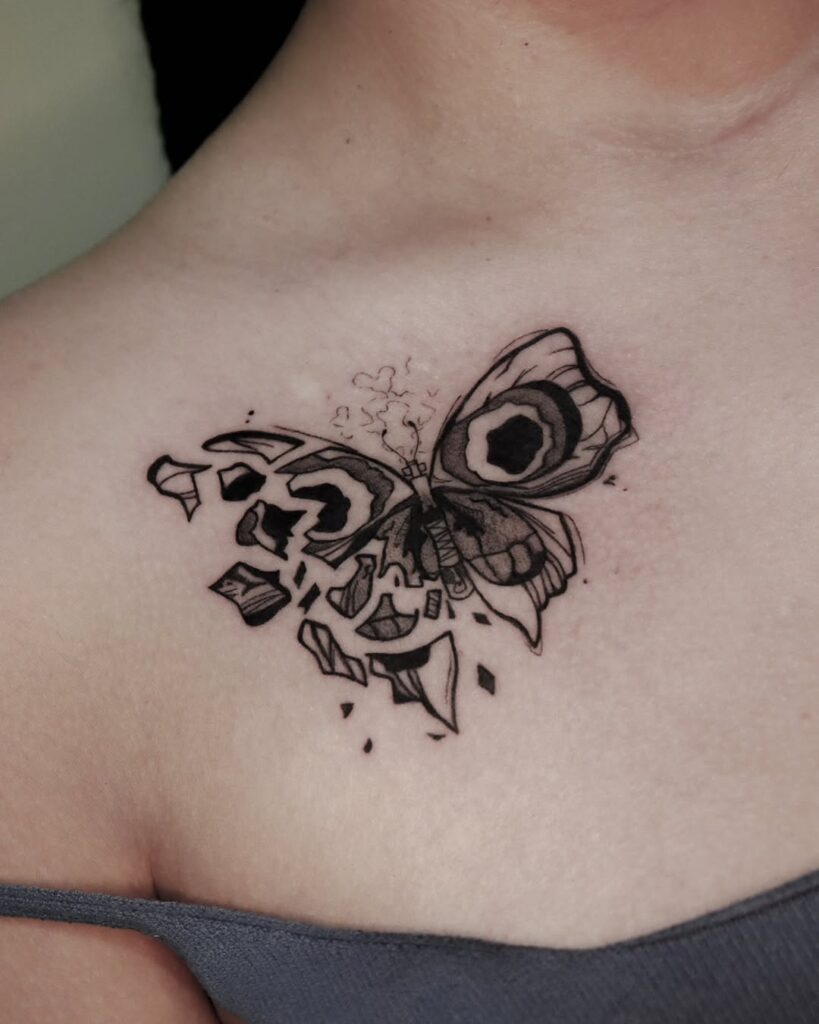 Arcane Butterfly Tattoo