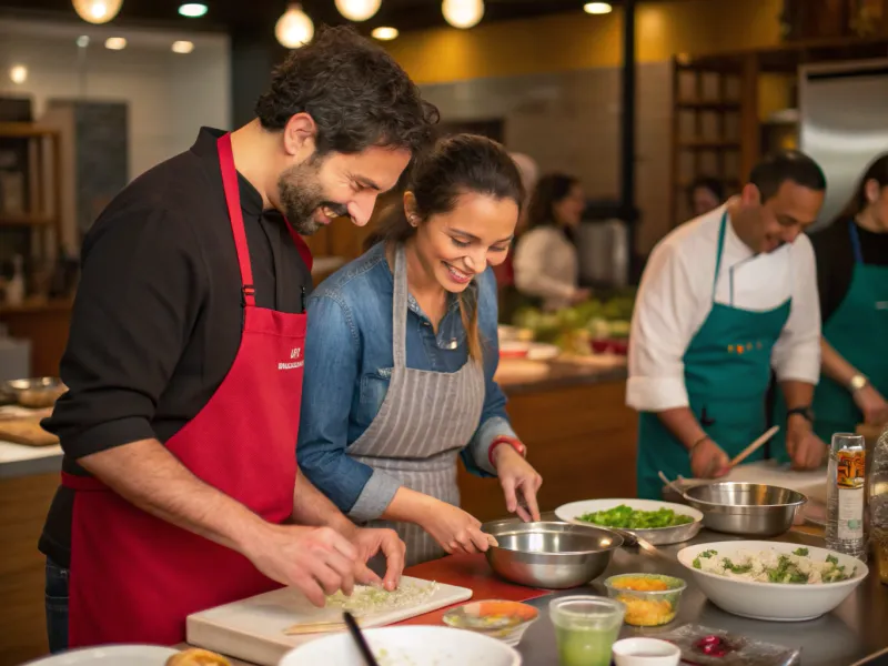 Assistir a uma aula de culinária