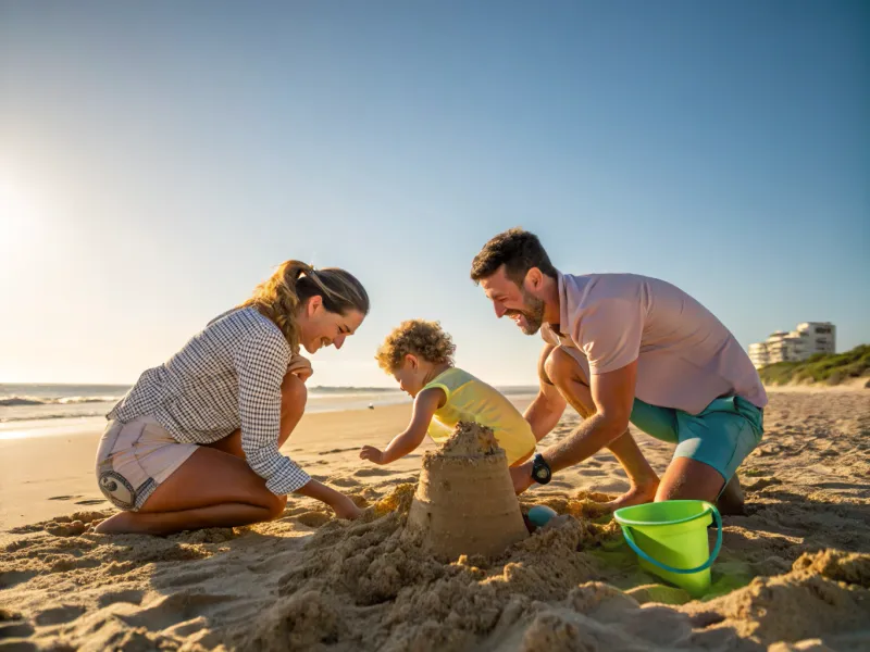 Aventura de um dia na praia