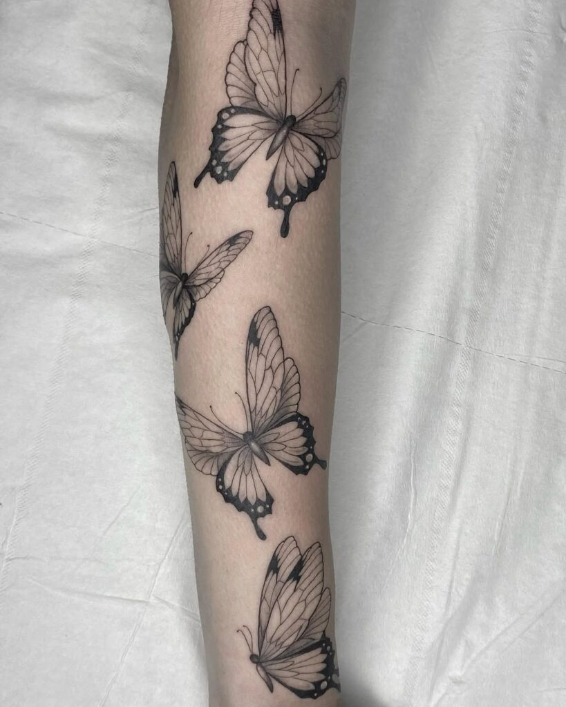 Tatuaje de mariposas