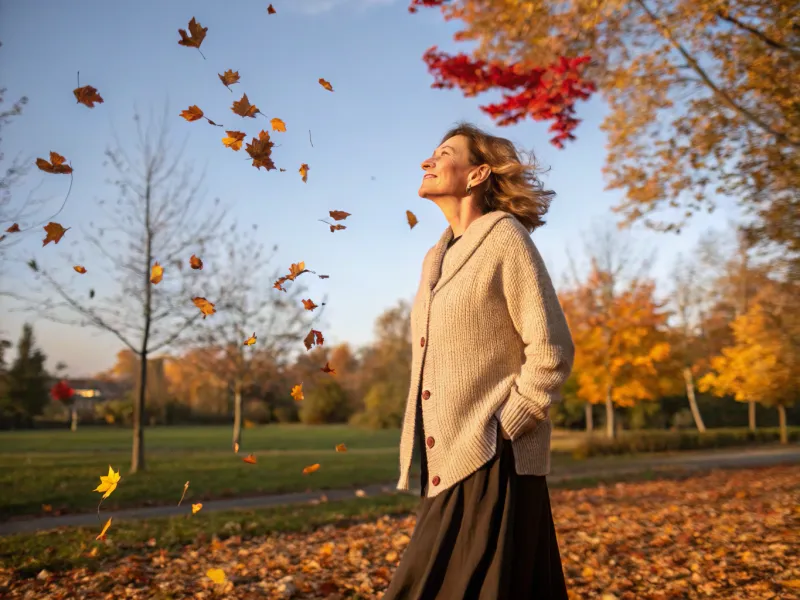 Cashmere Cardigan with A-Line Skirt