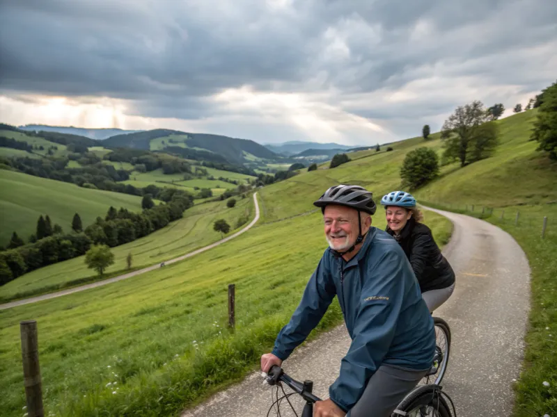 En bicicleta por una ruta panorámica