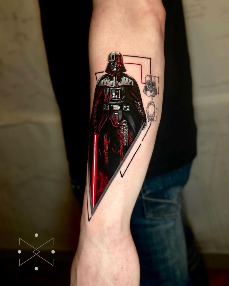  Tatuagem de Darth Vader da cultura pop