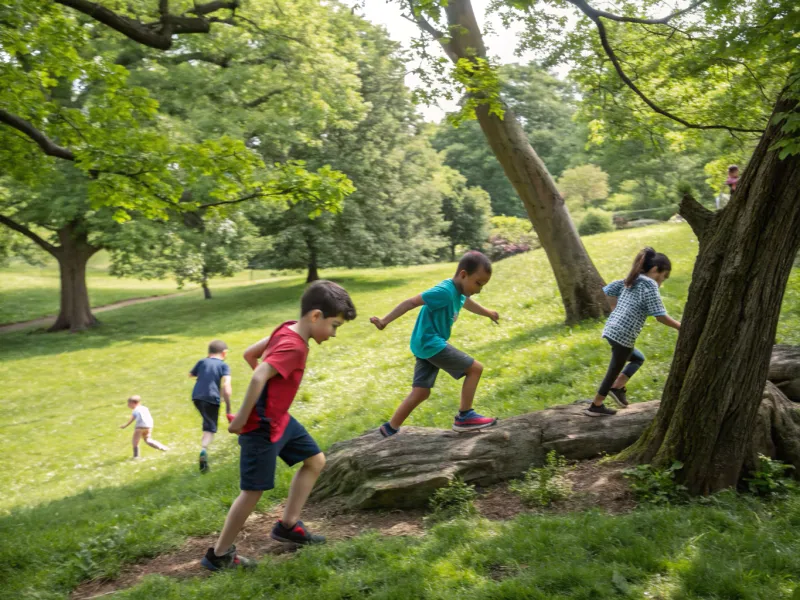 Hacer hincapié en el juego al aire libre