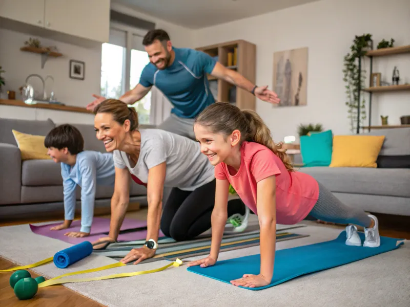 Desafio de Fitness em Família